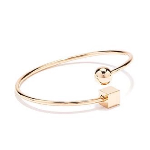 Gold Geometric Bracelet Cuff 20$
